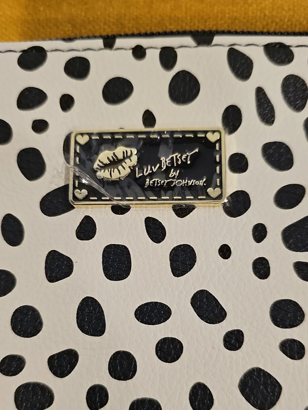 Luv Betsey By Betsey Johnson Dalmation Print Wristlet Clutch NWOT